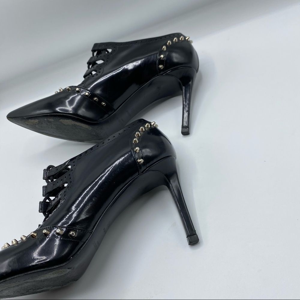 Saint Laurent Black Studded Heels - Picture 6 of 10
